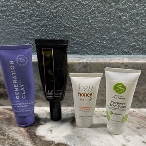 Generation Clay Purple Skincare Mask, Whish Mud Mask, Hey Honey Exfoliating Mask